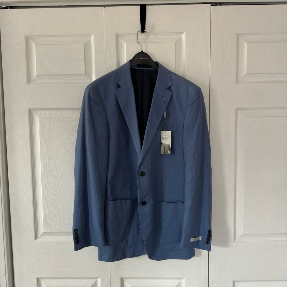 NWT 42L Geoffrey Beene Navy Sport Coat with Classic Tailoring
